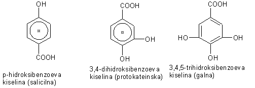 aromatske hidroksi kiseline