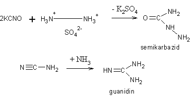 semikarbazid, guanidin